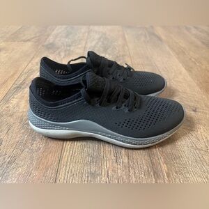 Crocs Women's Literide 360 Pacer Shoes Size 10 Black/Slate Grey